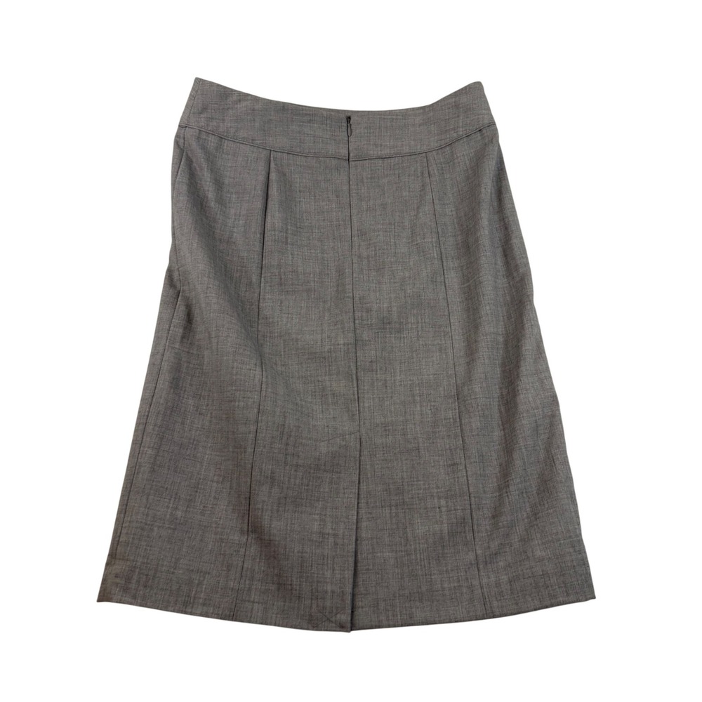 Rafaella Grey Heathered Panelled Pencil Skirt Size 8 Lined Business Professional